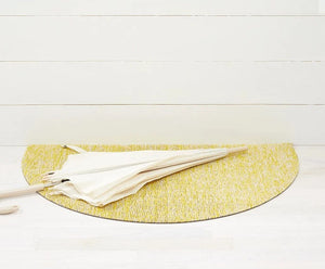 Chilewich Plynyl® Shag Welcome Mat, Heathered Heathered Lemon