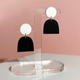 Combinist Goods Lad Earrings Black & White