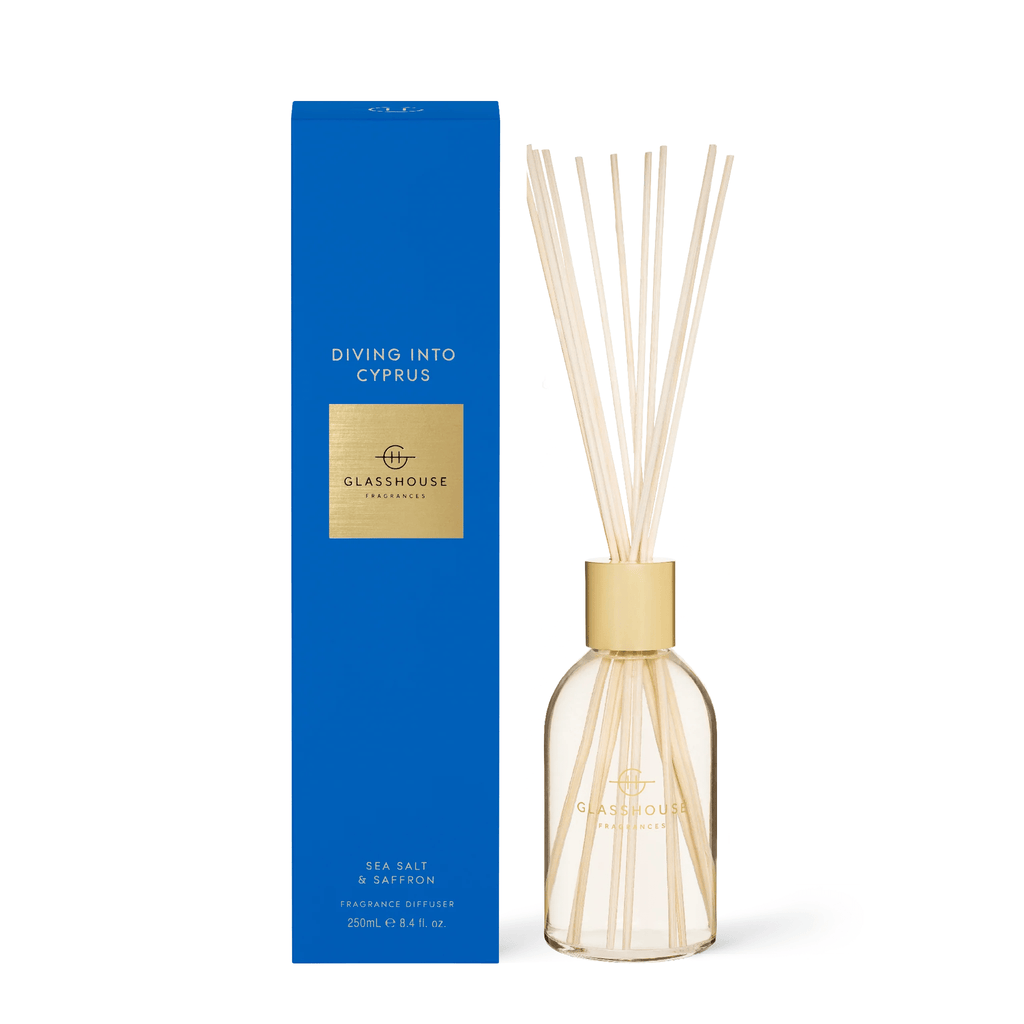 Glasshouse Fragrances Diffuser, Diving Into Cyprus
