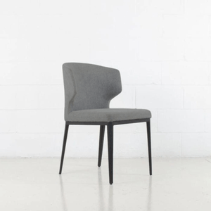 Elite Living Marlow Dining Chair, Metal Base Dark Grey - Floor Model