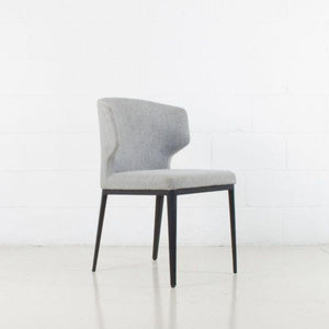 Elite Living Marlow Dining Chair, Metal Base Light Grey - Floor Model