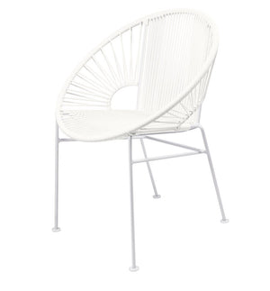 Innit Concha Chair, White Base White / White