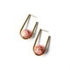 Kara Yoo Balance Earrings, Rhodochrosite Gold