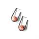 Kara Yoo Balance Earrings, Rhodochrosite Silver