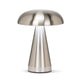 Metallic Mushroom LED Table Lamp Silver