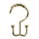 Moda at Home Shower Curtain Hooks, Annex Double Roller Gold