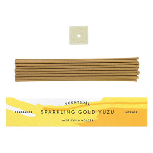 Scentsual Japanese Incense, Sparkling Gold Yuzu