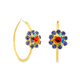 Tova Jewelry Mini Bianca Hoops Indicolite