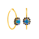 Tova Jewelry Mini Bianca Hoops Ice Blue Glimmer