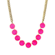 Tova Jewelry Mini Sofia Necklace Electric Pink