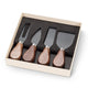 Walnut Cheese Knife Set, 4-Piece