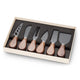 Walnut Cheese Knife Set, 6-Piece