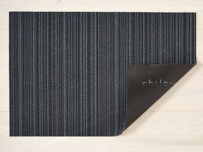 Chilewich Plynyl® Shag, Skinny Stripe Blue