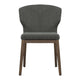 Elite Living Marlow Dining Chair, Wood Base Dark Grey
