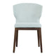 Elite Living Marlow Dining Chair, Wood Base Chenille Sky