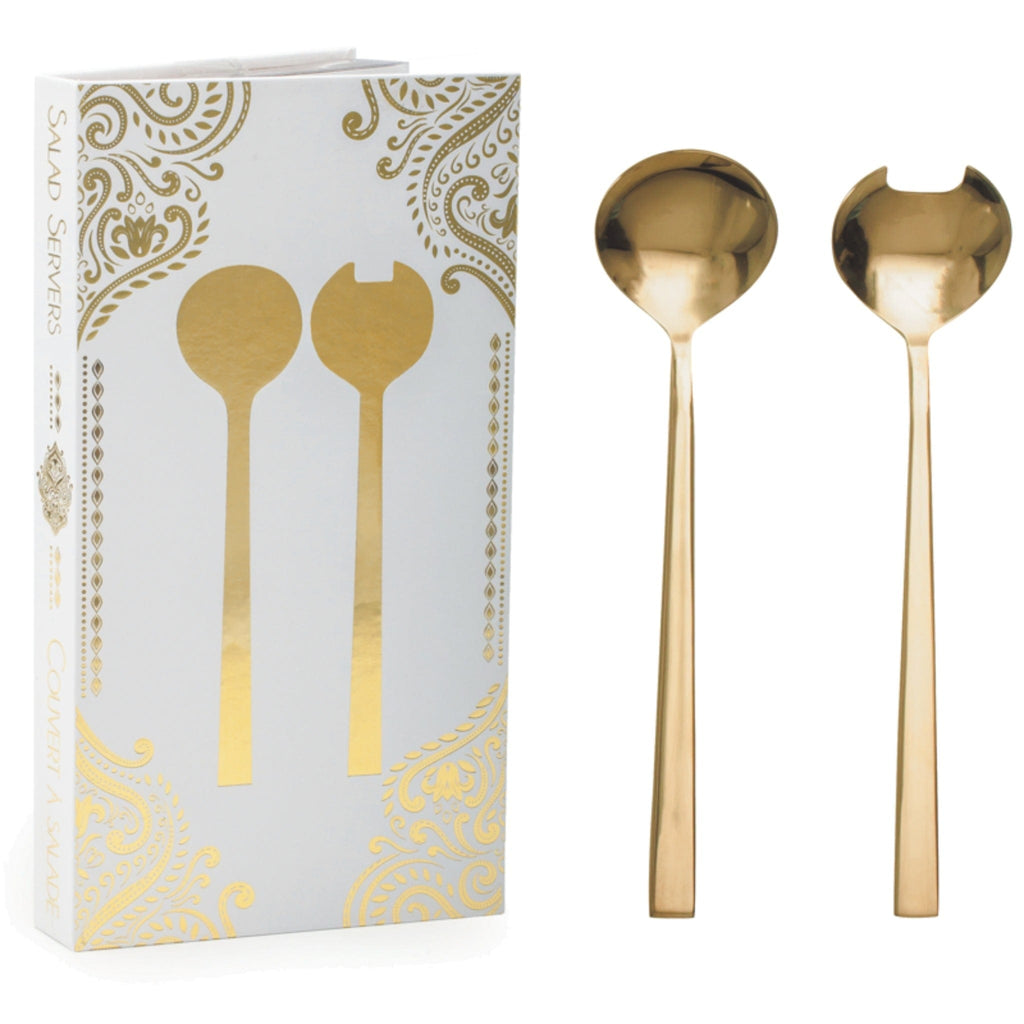 Gold Salad Servers