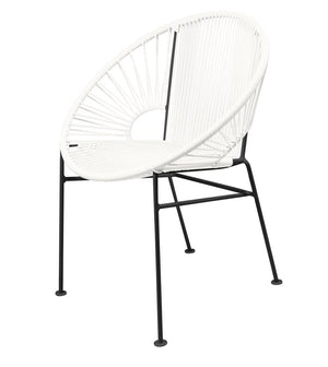 Innit Concha Chair, Black Base White / Black