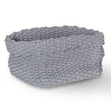 Style in Form Woven Rope Baskets Large Grey
