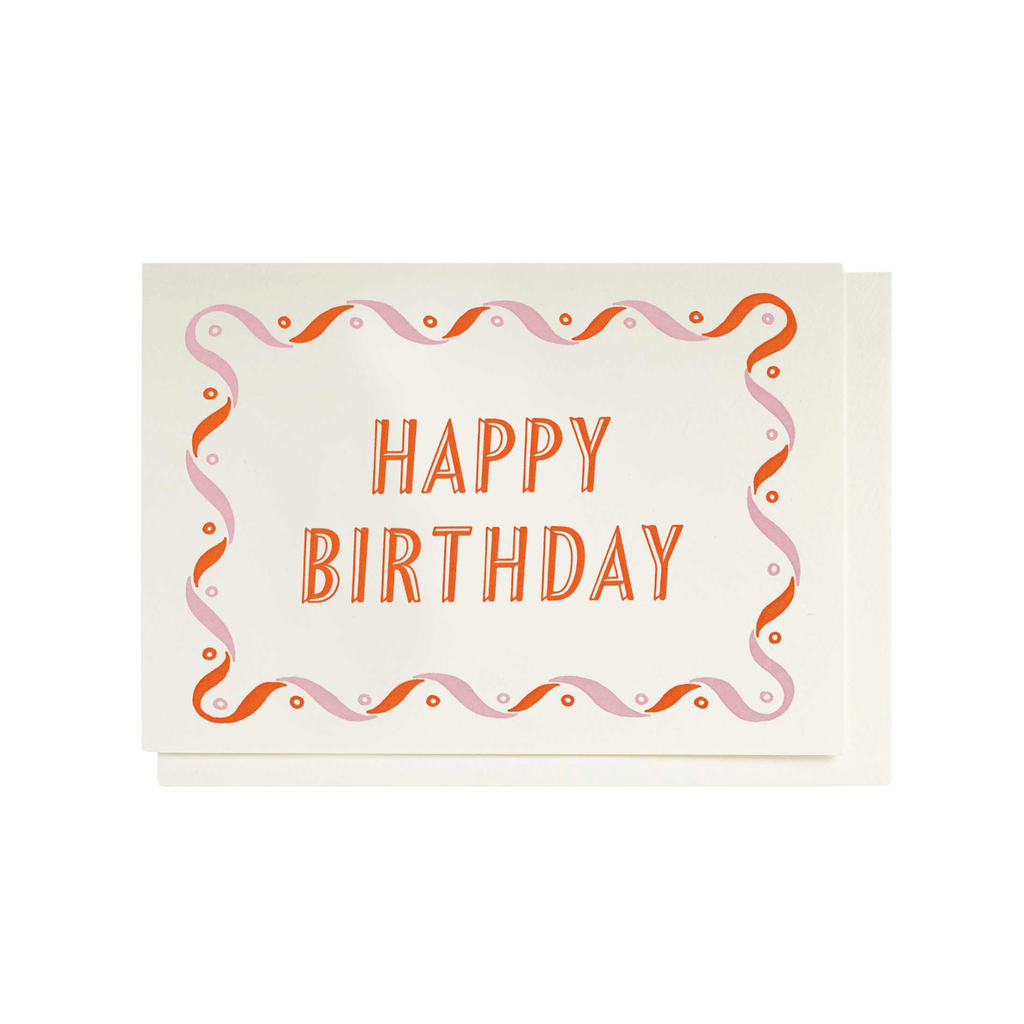 Ariana Pink & Orange Birthday Mini Card