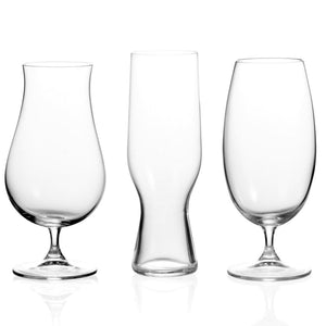 3 beer glasses 
