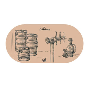 Coaster with vintage beer tap