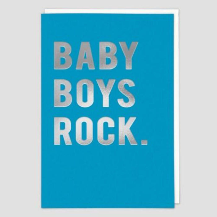 Baby Boys Rock Card