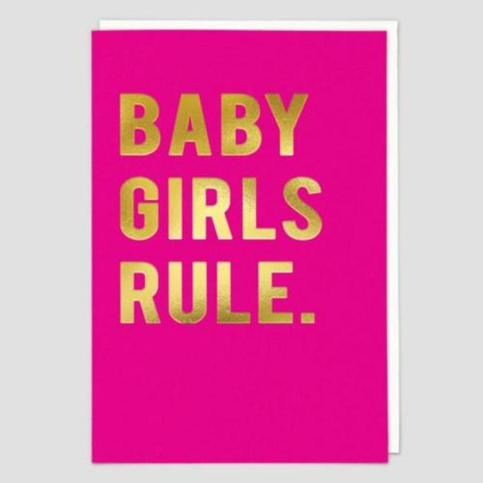 Baby Girls Rule Card