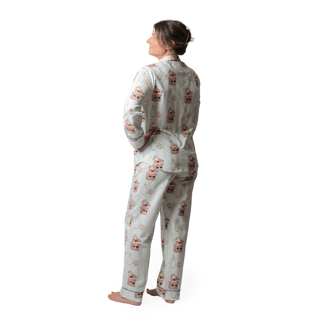 Bon|Artis Long Pajama Set, Milk & Cookies