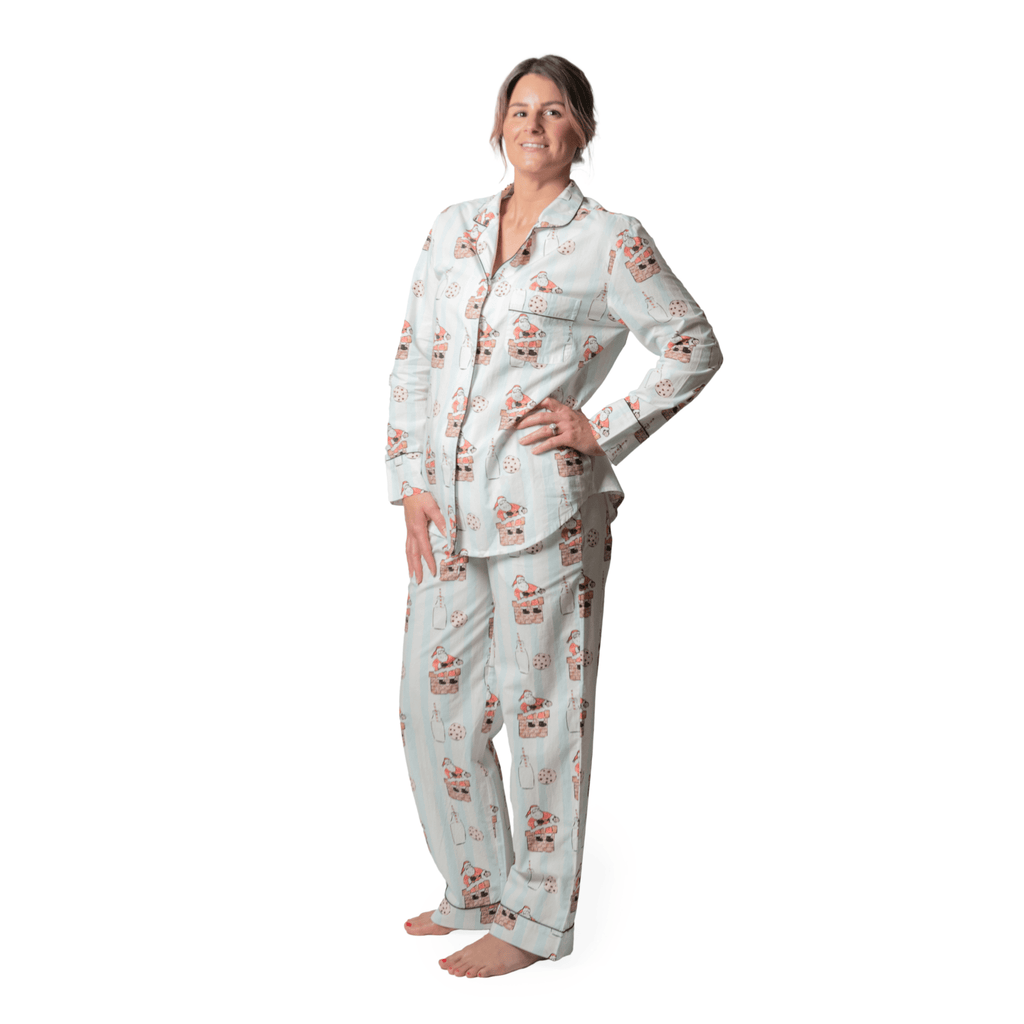 Bon|Artis Long Pajama Set, Milk & Cookies