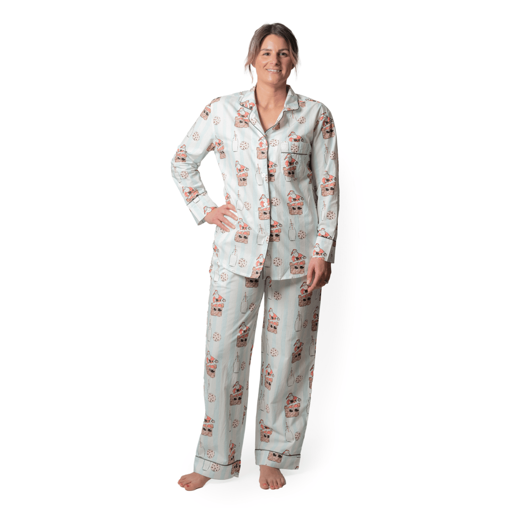 Bon|Artis Long Pajama Set, Milk & Cookies