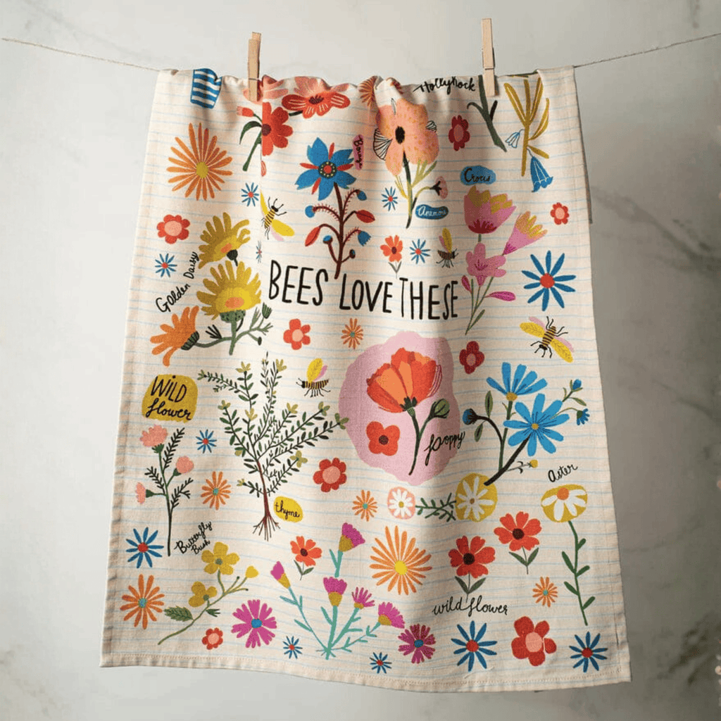 Bon|Artis Tea Towel, Bees Love These