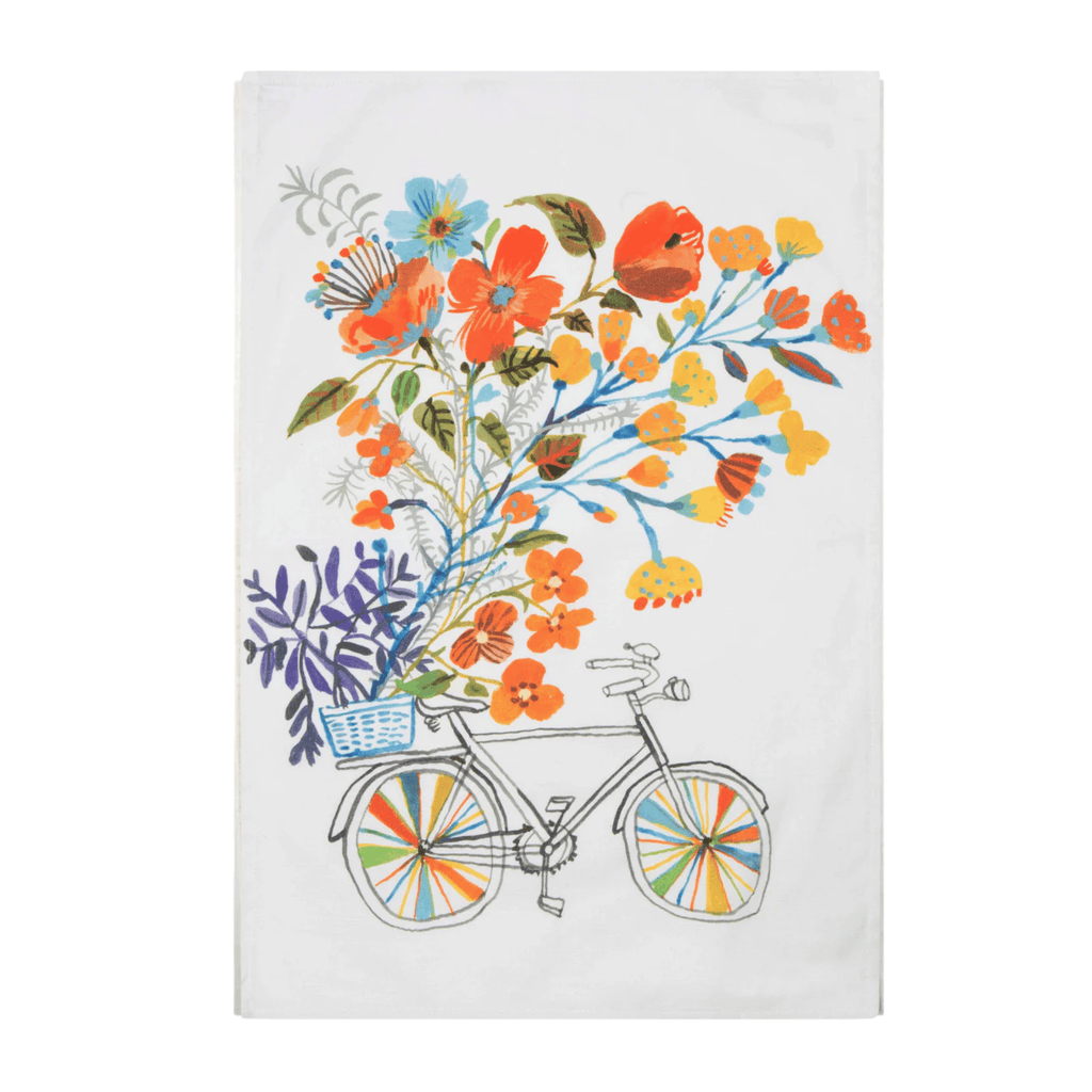 Bon|Artis Tea Towel, Bike Baskets
