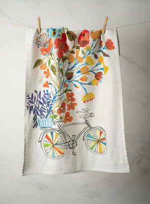 Bon|Artis Tea Towel, Bike Baskets