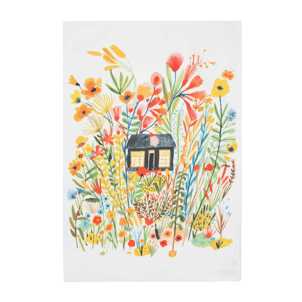 Bon|Artis Tea Towel, Black Cottage