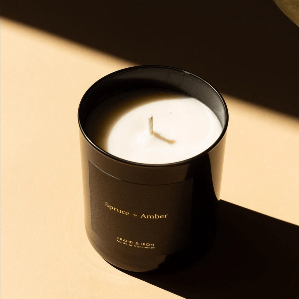 Brand & Iron Candle, Spruce & Amber