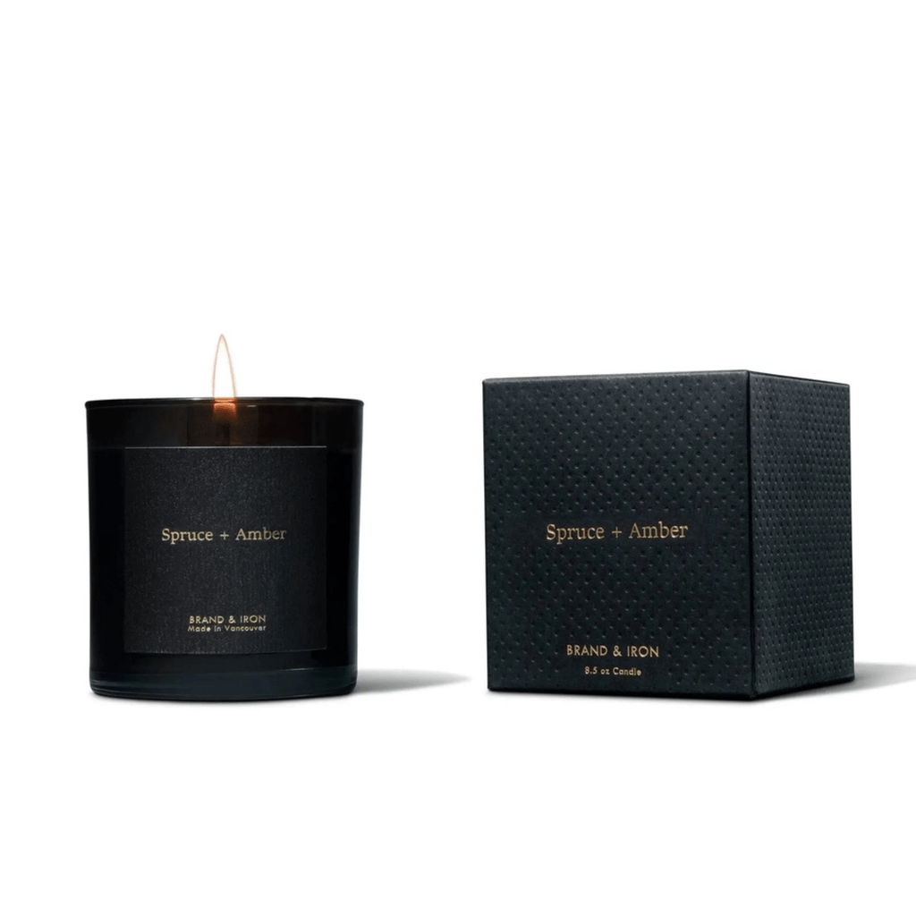 Brand & Iron Candle, Spruce & Amber