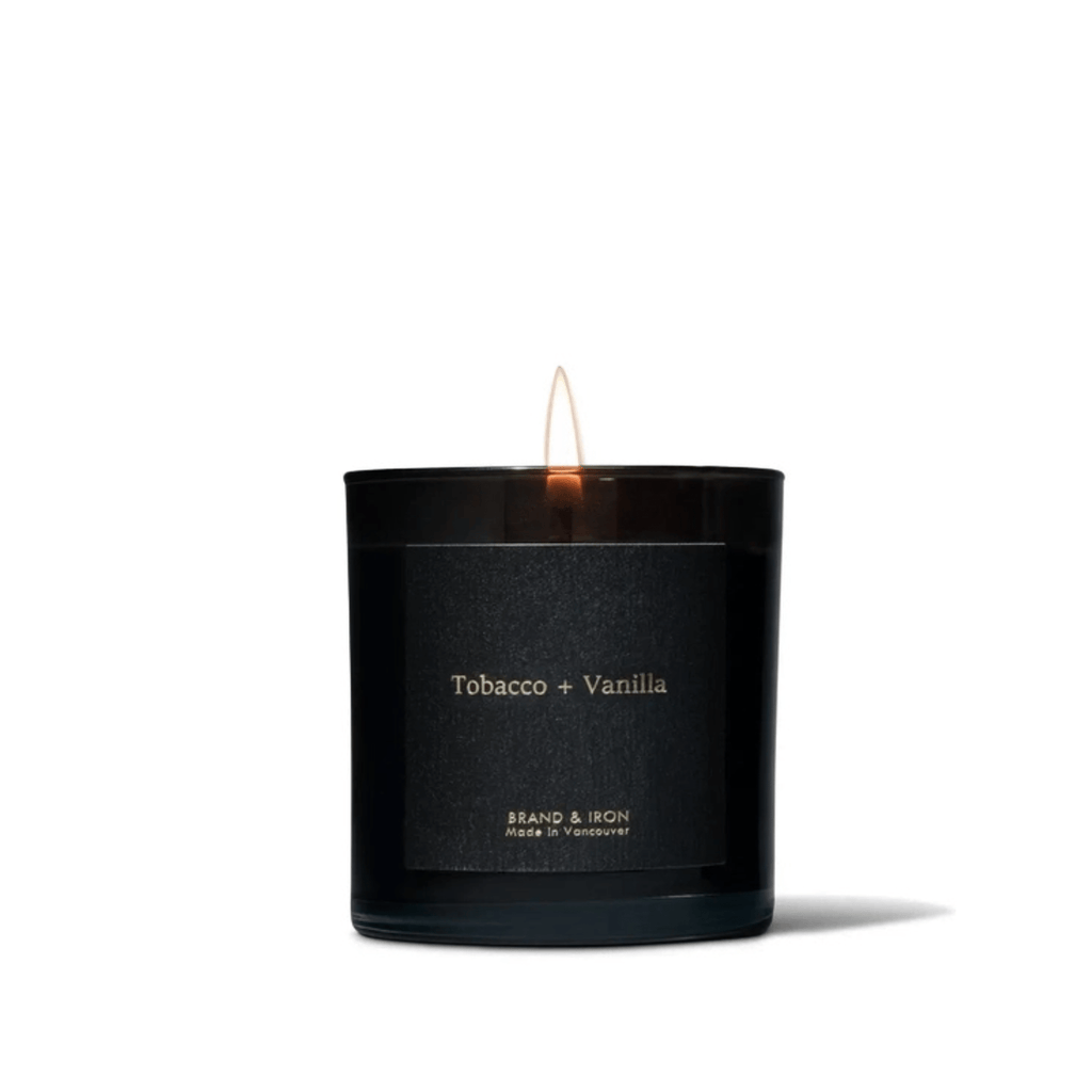 Brand & Iron Candle, Tobacco & Vanilla Dark Series 9oz