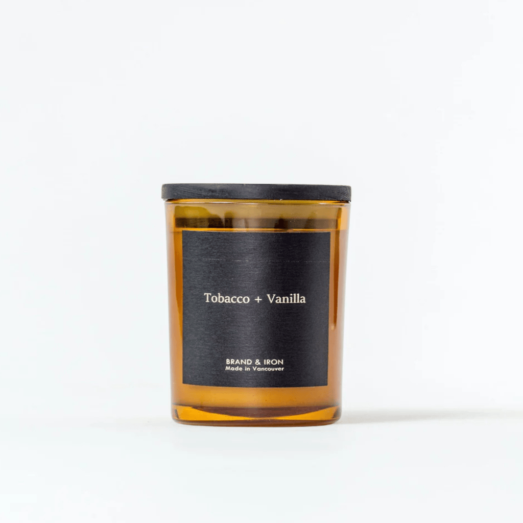 Brand & Iron Candle, Tobacco & Vanilla Amber Series 6.5oz