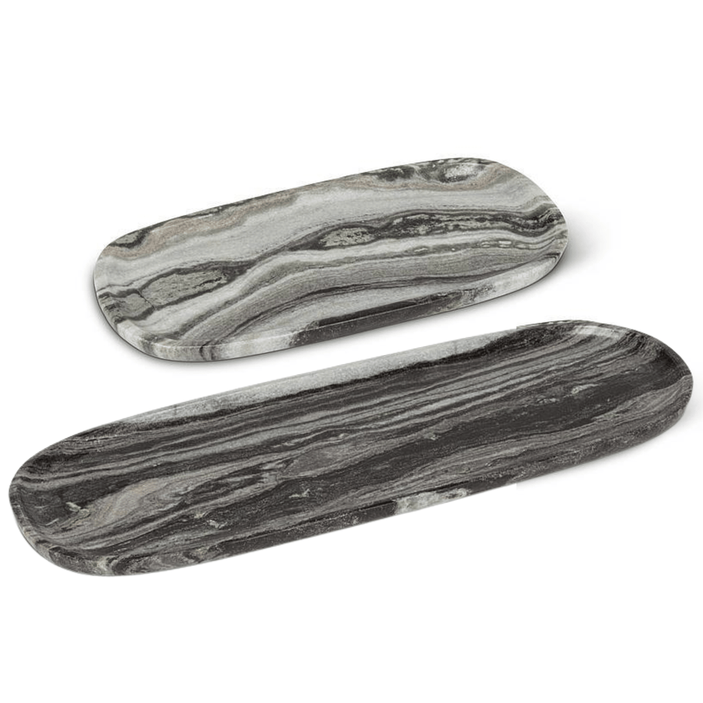 Brasserie Oblong Black Marble Tray