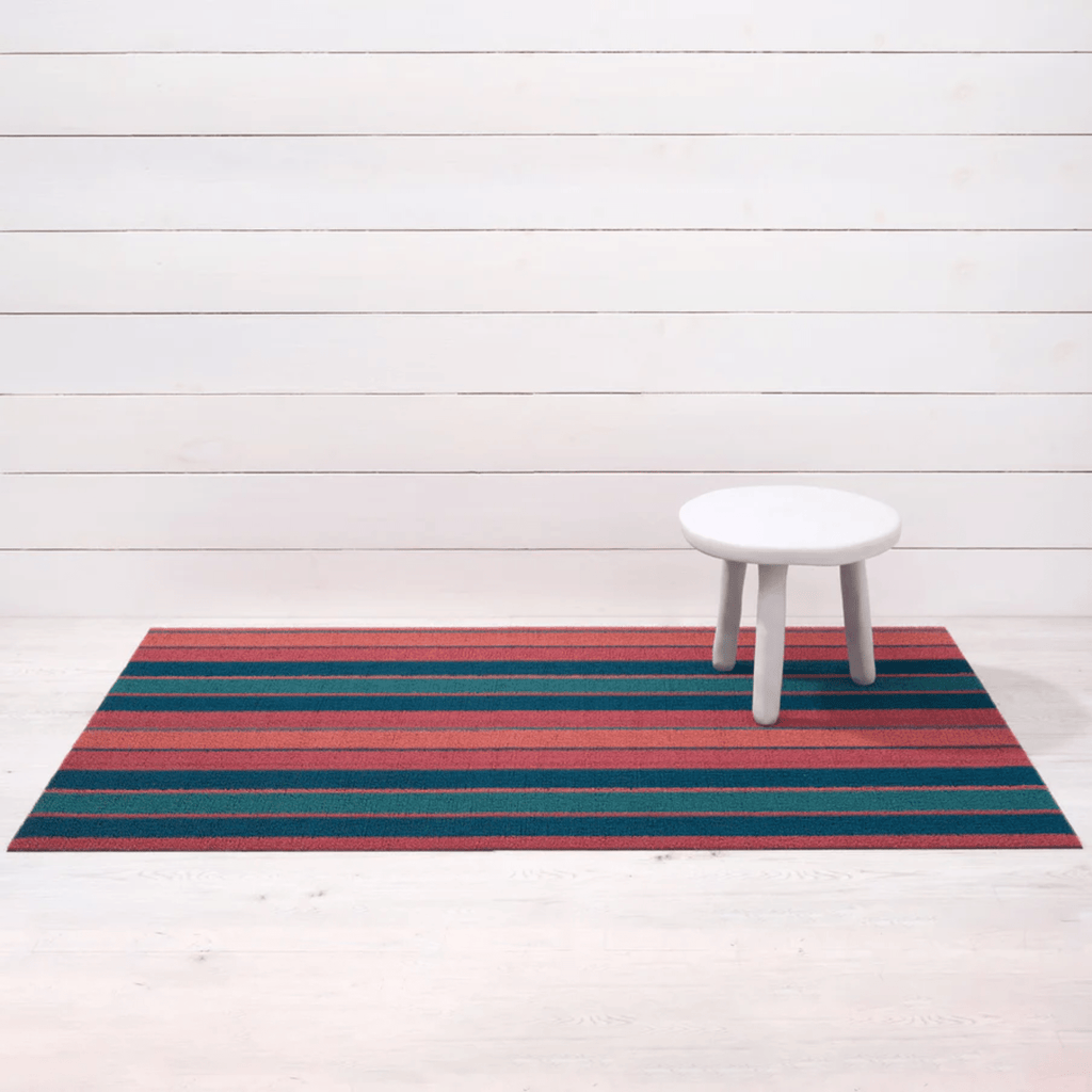 Chilewich Plynyl® Bolt Shag Mat, Raspberry