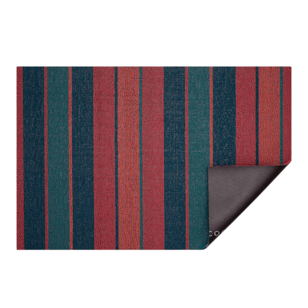 Chilewich Plynyl® Bolt Shag Mat, Raspberry