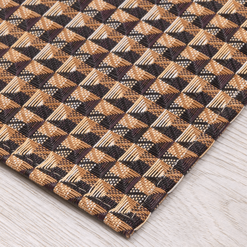 Chilewich Plynyl® Crane Woven Floor Mat, Honey