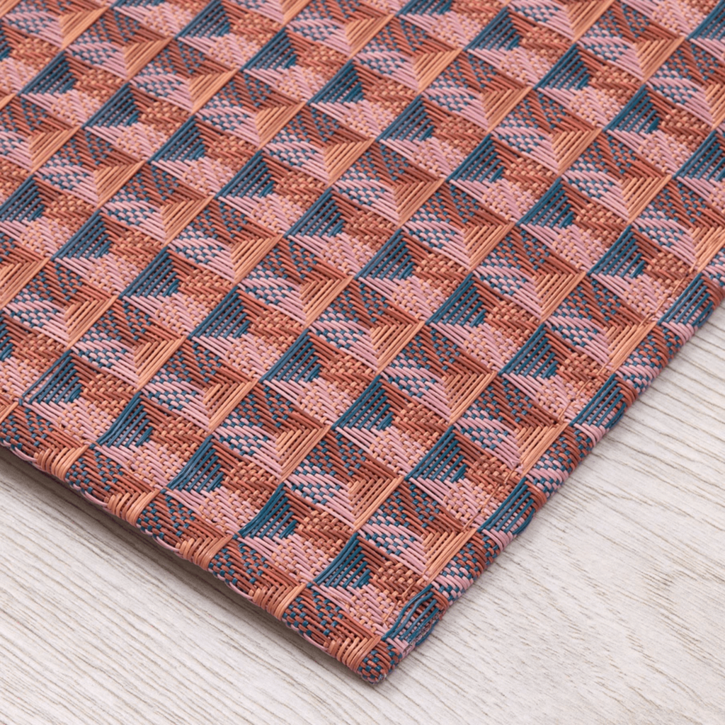 Chilewich Plynyl® Crane Woven Floor Mat, Raspberry