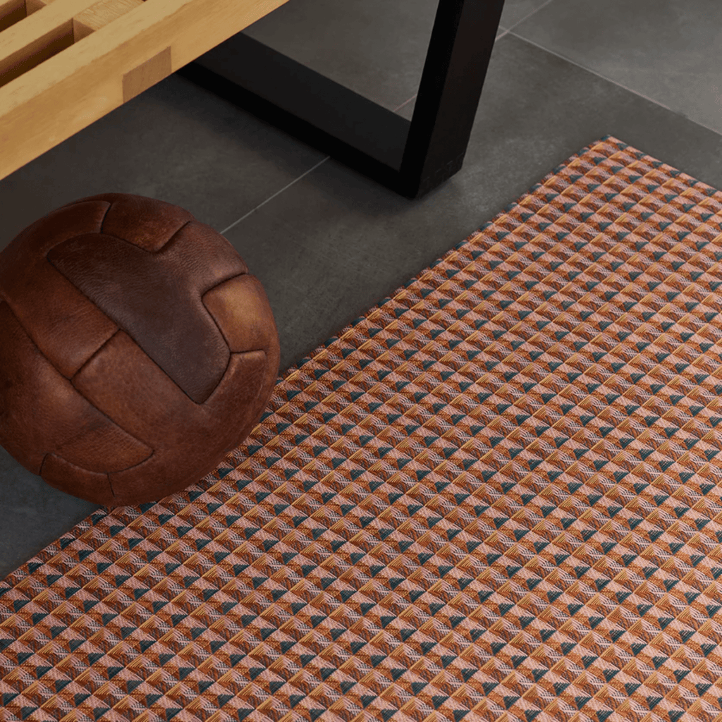 Chilewich Plynyl® Crane Woven Floor Mat, Raspberry