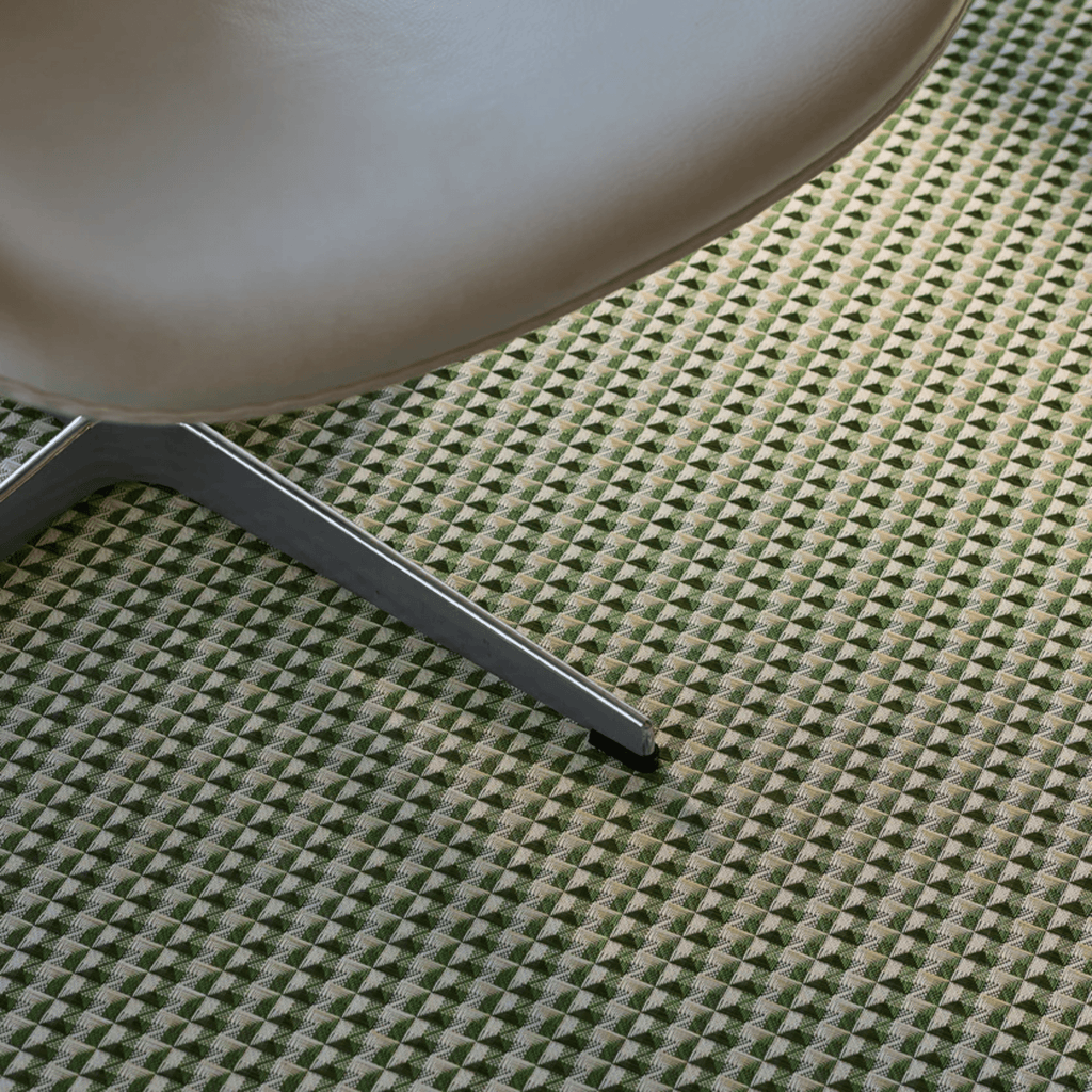 Chilewich Plynyl® Crane Woven Floor Mat, Thyme
