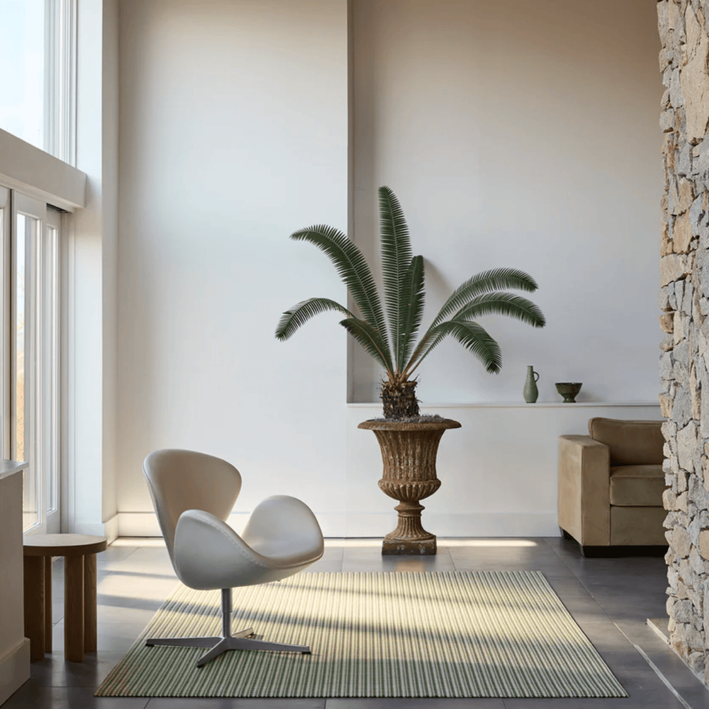 Chilewich Plynyl® Crane Woven Floor Mat, Thyme