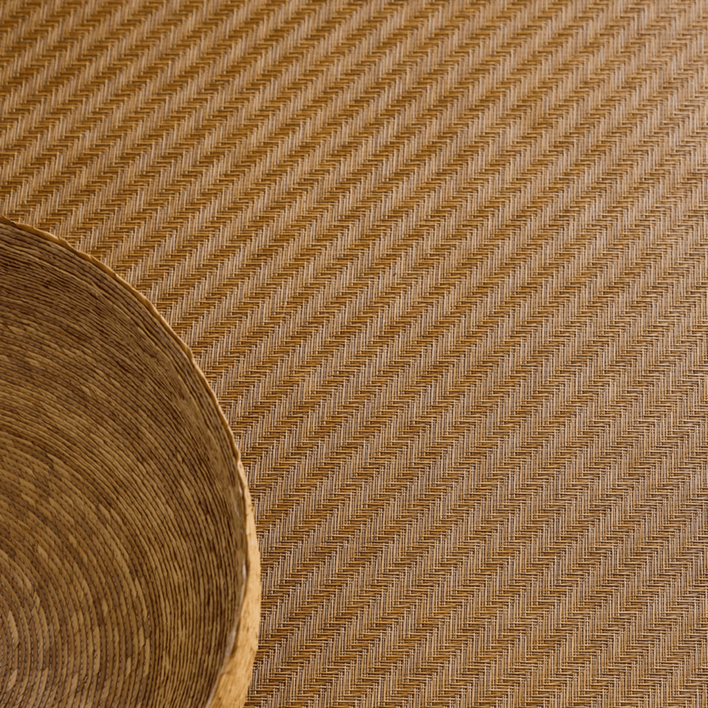Chilewich Plynyl® Foxtail Woven Floor Mat, Honey