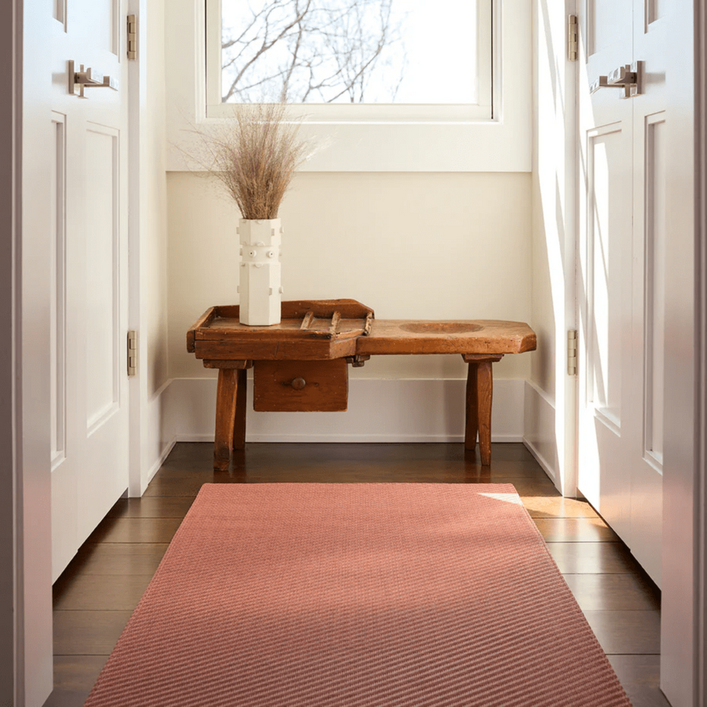 Chilewich Plynyl® Foxtail Woven Floor Mat, Raspberry