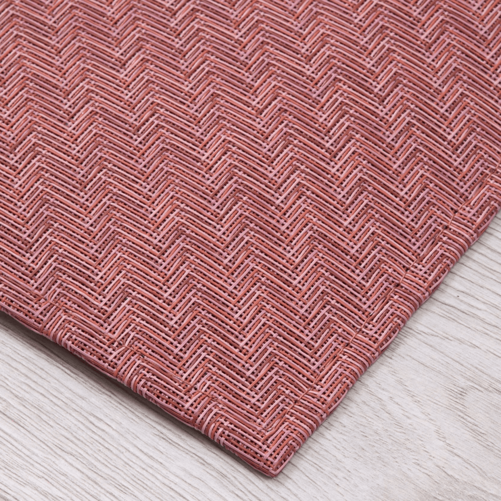 Chilewich Plynyl® Foxtail Woven Floor Mat, Raspberry