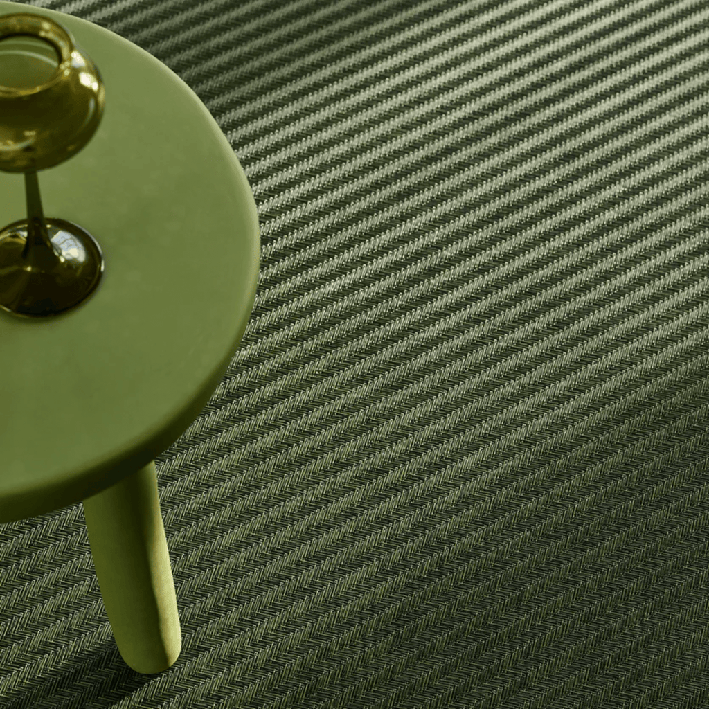 Chilewich Plynyl® Foxtail Woven Floor Mat, Thyme
